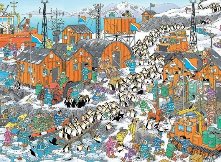 Jumbo Humour*Jan Van Haasteren - South Pole Expedition - 1000 Piece Jigsaw Puzzle