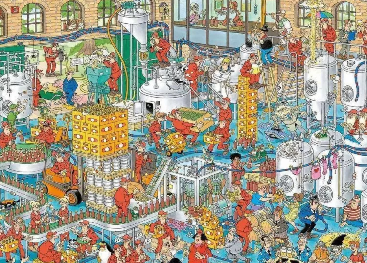 Jumbo Humour*Jan Van Haasteren - The Craft Brewery - 1000 Piece Jigsaw Puzzle