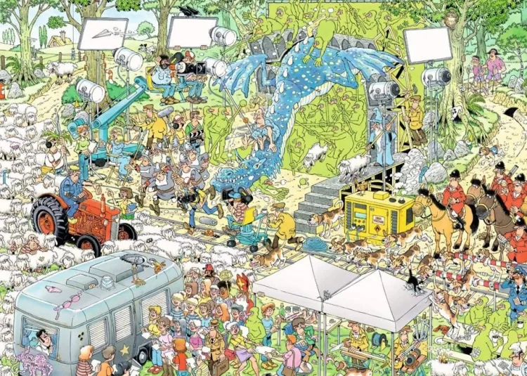 Jumbo Humour*Jan Van Haasteren - The Film Set - 1000 Piece Jigsaw Puzzle
