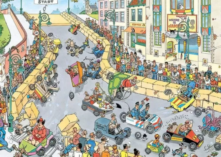 Jumbo Humour*Jan Van Haasteren - The Soapbox Race - 1000 Piece Jigsaw Puzzle