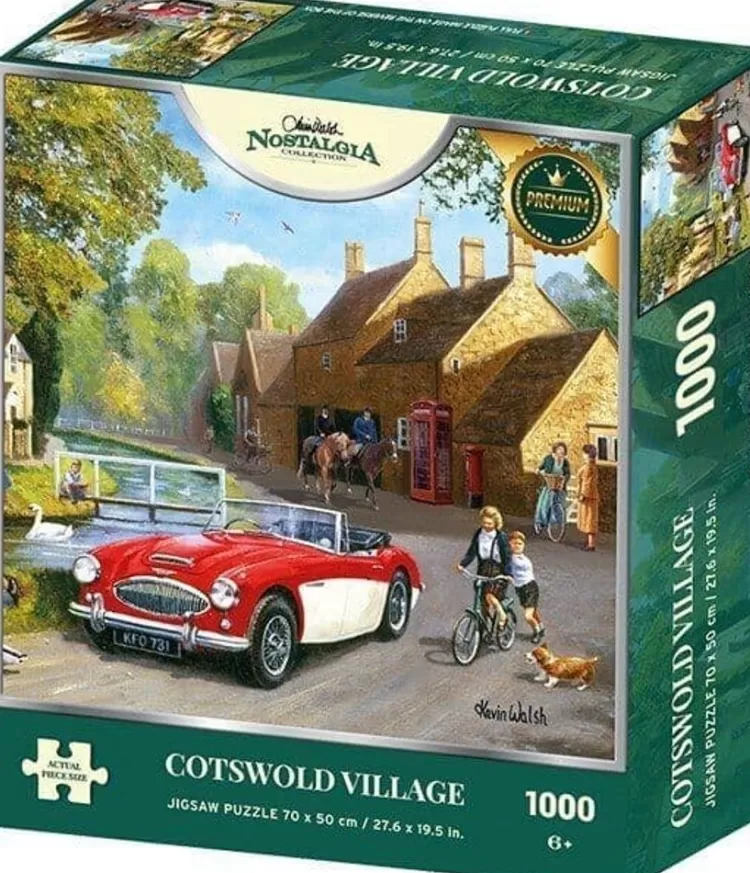 Kidicraft Trains & Transport* - Cotswold Village - 1000 Piece Jigsaw Puzzle