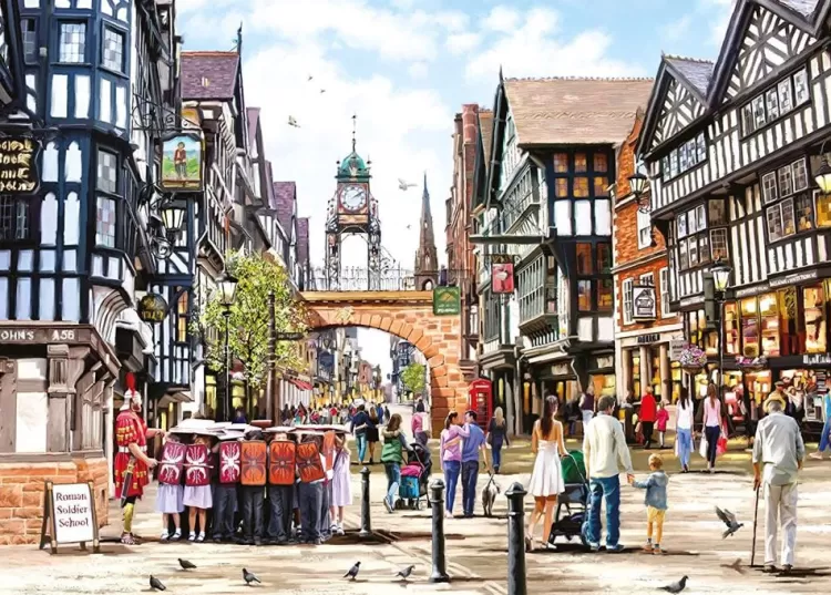 Otter House Locations & Buildings* - Chester - 1000 Piece Jigsaw Puzzle