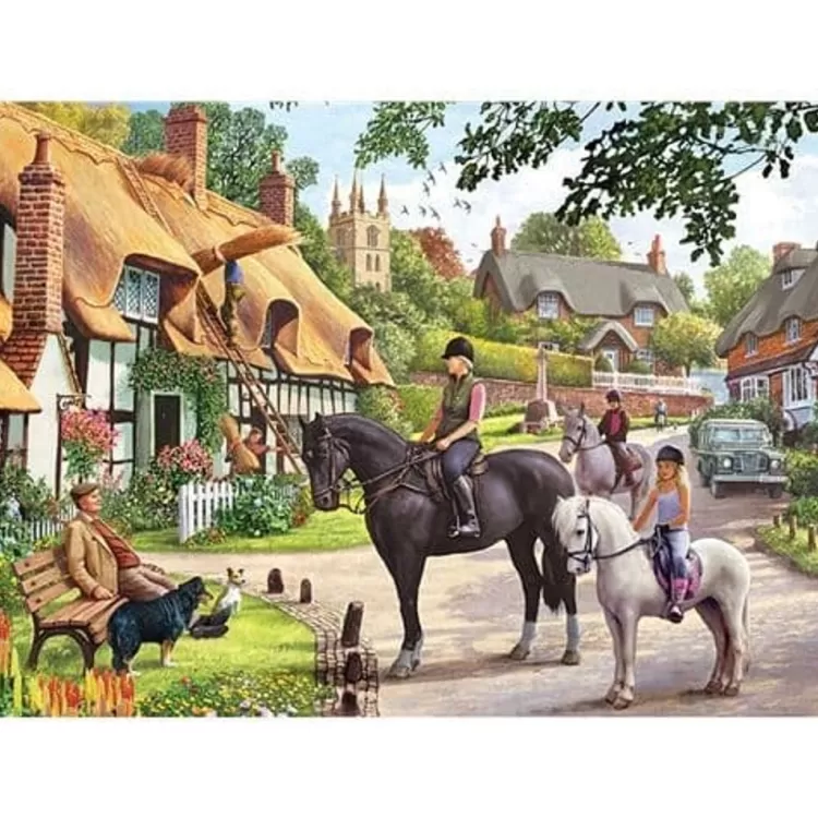 Otter House Cottages* - Country Life - 1000 Piece Jigsaw Puzzle