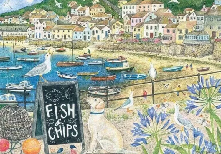 Otter House Locations & Buildings* - Fish N Chips - 1000 Piece Jigsaw Puzzle