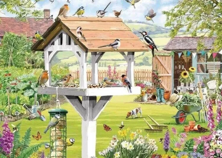 Otter House Flowers & Gardens* - Garden Friends - 1000 Piece Jigsaw Puzzle