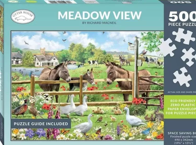 Otter House Flowers & Gardens* - Meadow View - 500 Piece Jigsaw Puzzle