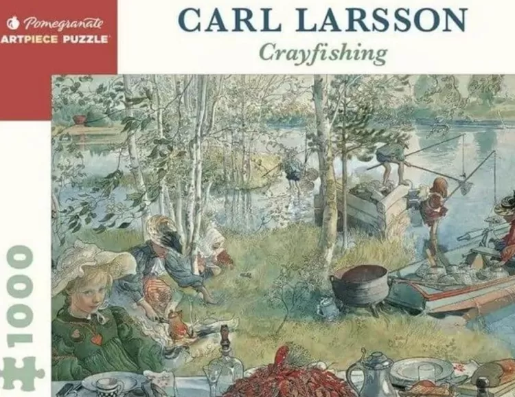 Pomegranate Pastimes* - Carl Larsson - Cray Fishing - 1000 Piece Jigsaw Puzzle