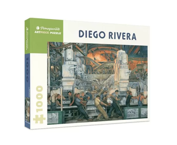 Pomegranate Locations & Buildings* - Diego Rivera - Detroit Industry - 1000 Piece Jigsaw Puzzle