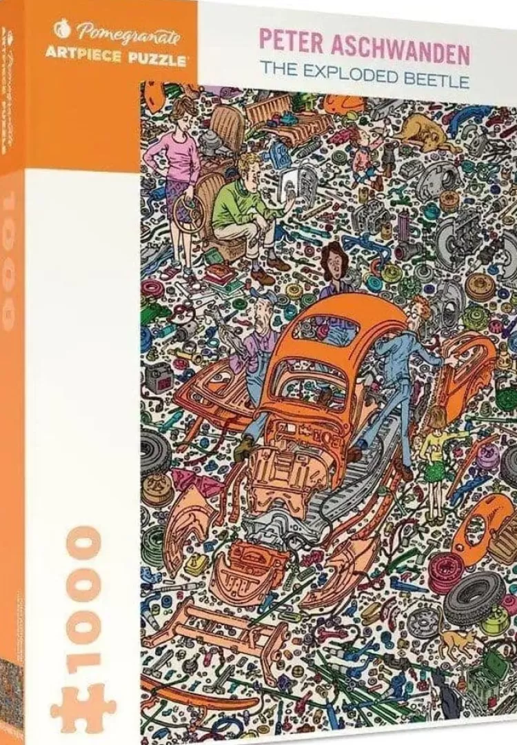 Pomegranate Trains & Transport* - Peter Aschwanden The Exploded Beetle - 1000 Piece Jigsaw Puzzle