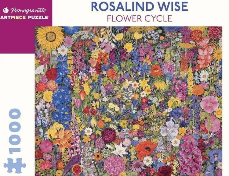 Pomegranate Flowers & Gardens* - Rosalind Wise - Flower Cycle - 1000 Piece Jigsaw Puzzle