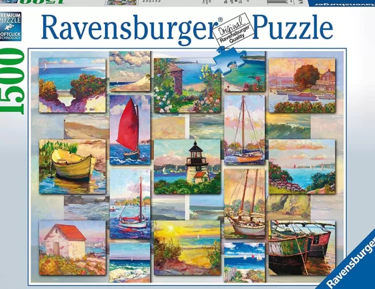Ravensburger Trains & Transport* - Coastal Collage, 1500 Piece Jigsaw Puzzle