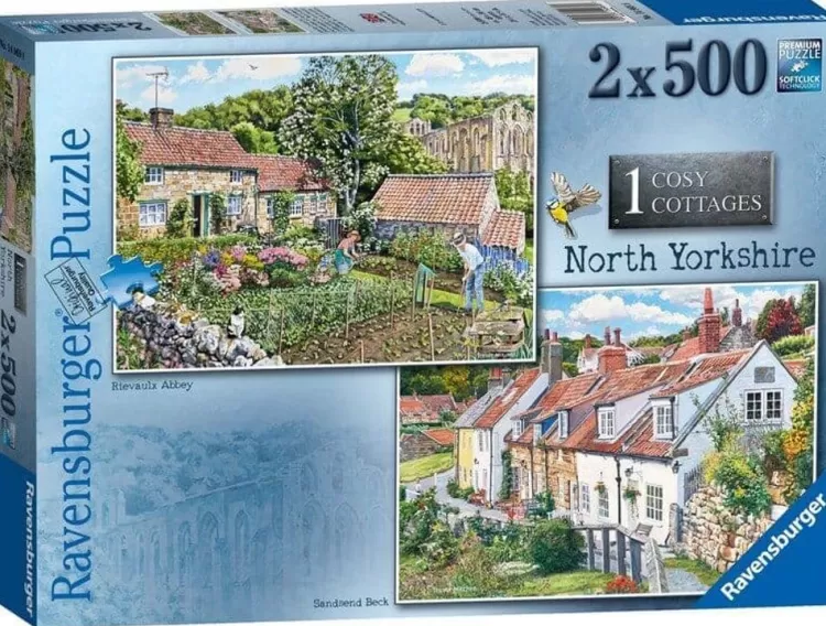 Ravensburger Yorkshire* - Cosy Cottages - North Yorkshire - 2 X 500 Piece Jigsaw Puzzle