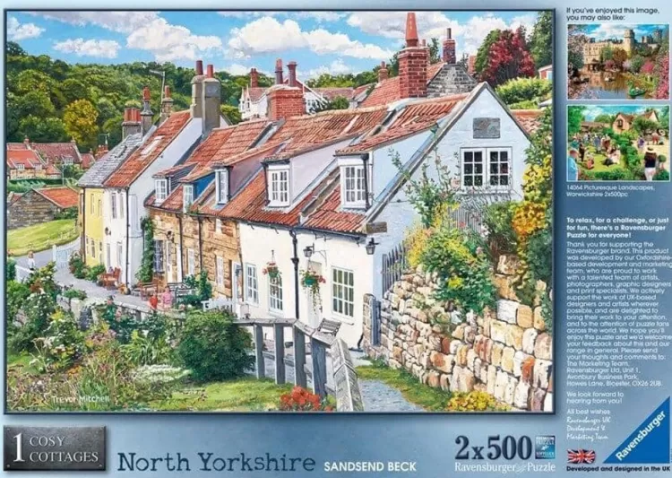 Ravensburger Yorkshire* - Cosy Cottages - North Yorkshire - 2 X 500 Piece Jigsaw Puzzle