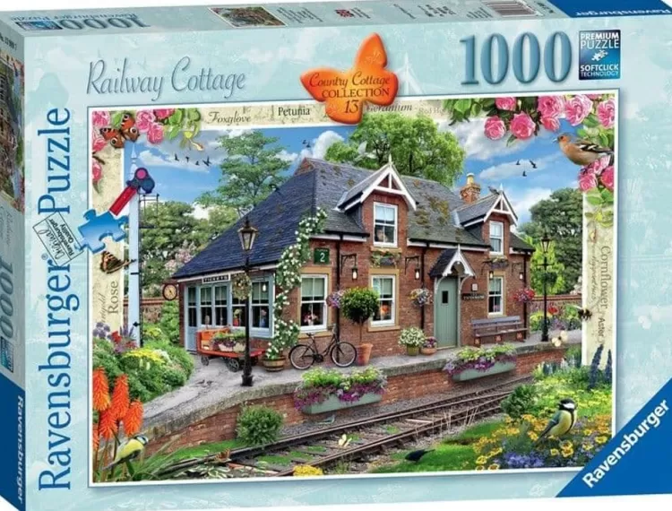 Ravensburger Cottages* - Country Cottage - Railway Cottage - 1000 Piece Jigsaw Puzzle