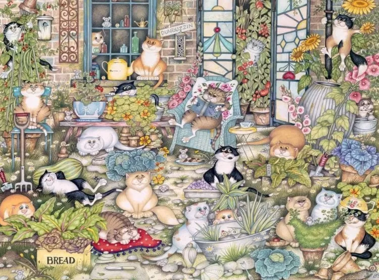 Ravensburger Animals & Wildlife* - Crazy Cats The Good Life - 500 Piece Jigsaw Puzzle