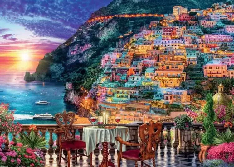 Ravensburger Locations & Buildings* - Dinner In Positano - 1000 Piece Jigsaw Puzzle