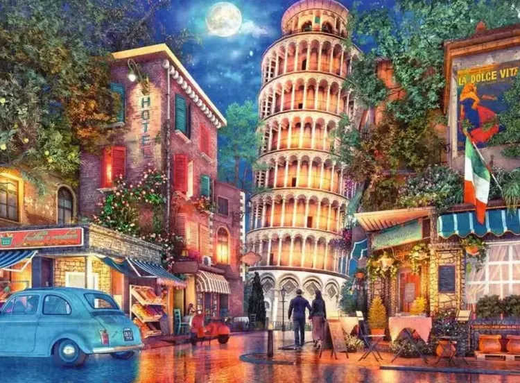Ravensburger Locations & Buildings* - Evening In Pisa - 500 Piece Jigsaw Puzzle