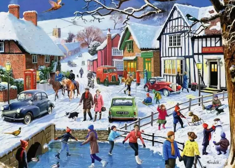 Ravensburger Pastimes* - Leisure Days No 3 The Winter Village - 1000 Piece Jigsaw Puzzle