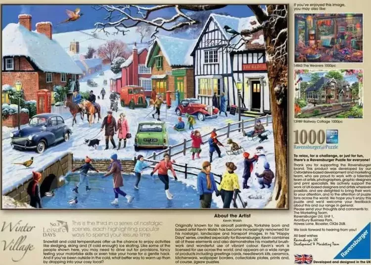 Ravensburger Pastimes* - Leisure Days No 3 The Winter Village - 1000 Piece Jigsaw Puzzle