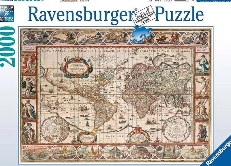 Ravensburger Maps & Flags* - Map Of The World From 1650 - 2000 Piece Jigsaw Puzzle