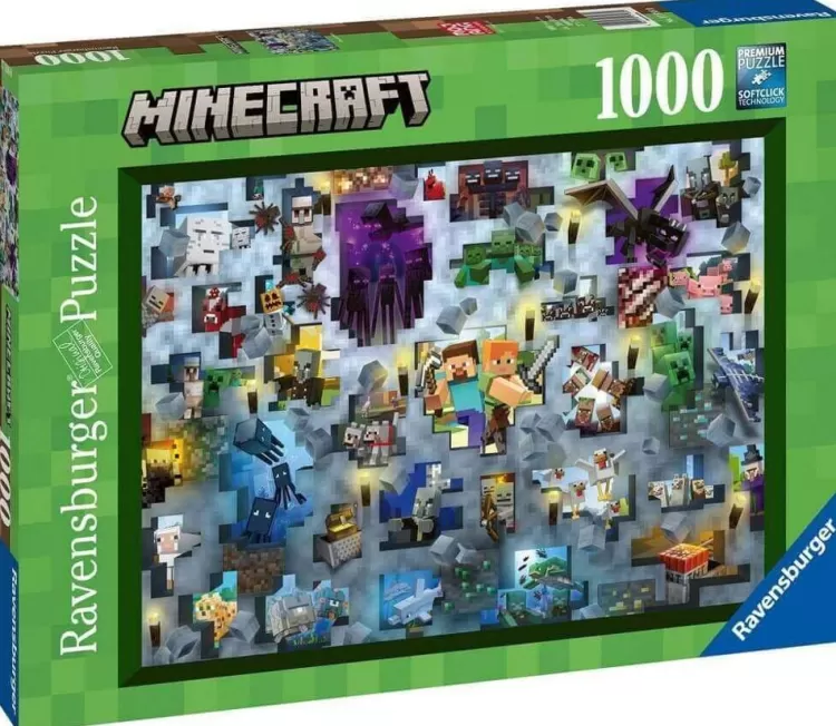 Ravensburger Sound & Screen* - Minecraft Mobs - 1000 Piece Jigsaw Puzzle