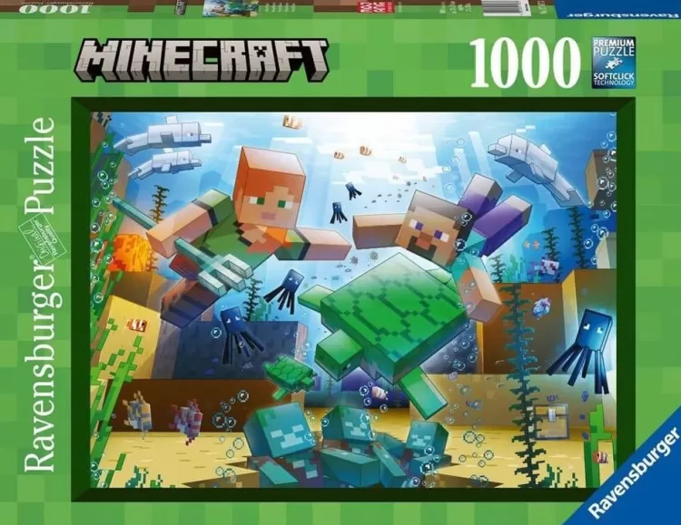 Ravensburger Sound & Screen* - Minecraft Mosaic - 1000 Piece Jigsaw Puzzle