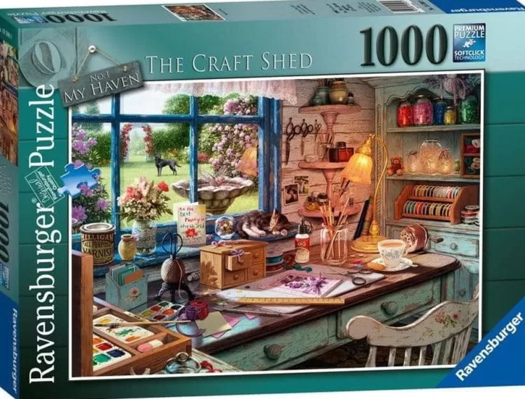 Ravensburger Pastimes* - My Haven No 1 - The Craft Shed -1000 Piece Jigsaw Puzzle
