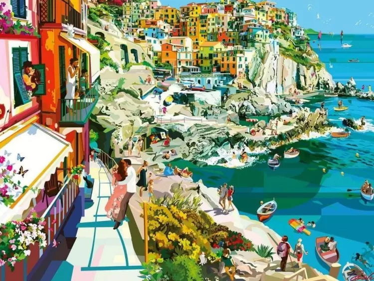 Ravensburger Locations & Buildings* - Romance In Cinque Terre - 1500 Piece Jigsaw Puzzle