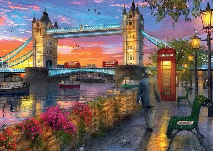 Ravensburger Locations & Buildings* - Tower Bridge At Sunset - 1000 Piece Jigsaw Puzzle