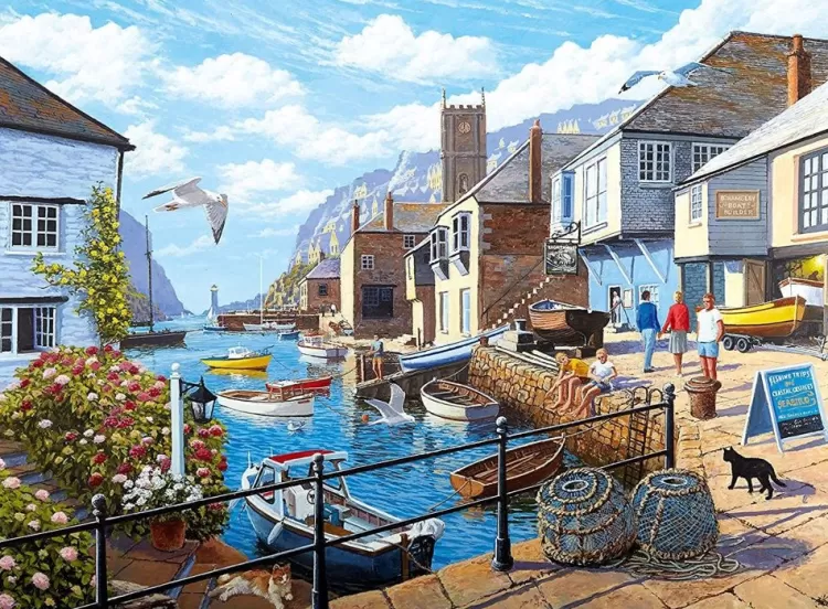 Ravensburger Locations & Buildings* - Tranquil Harbour - 500 Piece Jigsaw Puzzle
