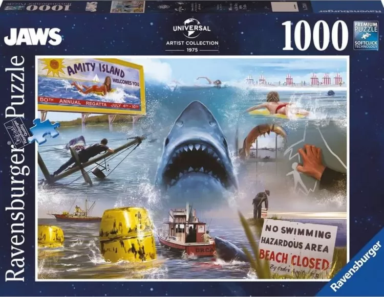 Ravensburger Sound & Screen* - Universal Vault Collection Jaws - 1000 Piece Jigsaw Puzzle