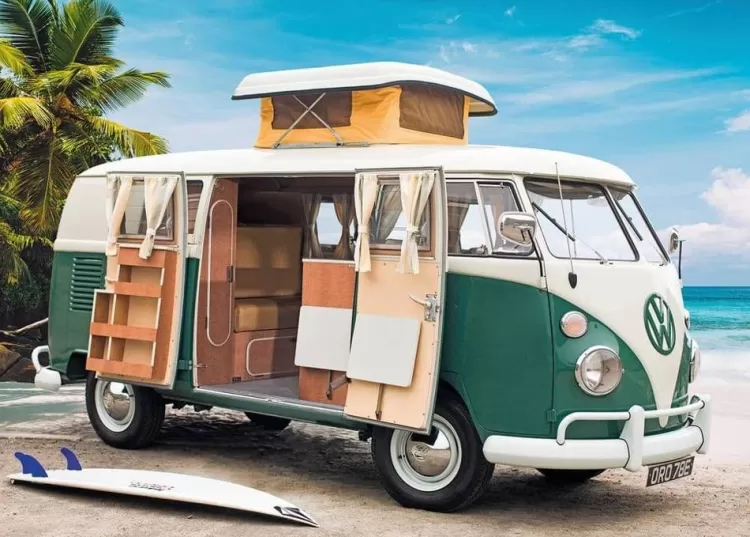Ravensburger Trains & Transport* - Volkswagen T1 Camper Van - 1000 Piece Jigsaw Puzzle