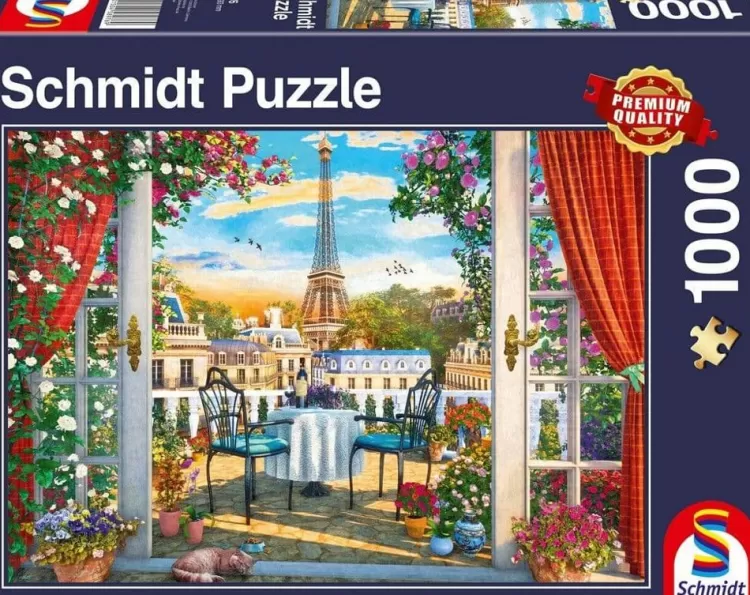 Schmidt Locations & Buildings* - A Terrace In Paris - 1000 Piece Jigsaw Puzzle