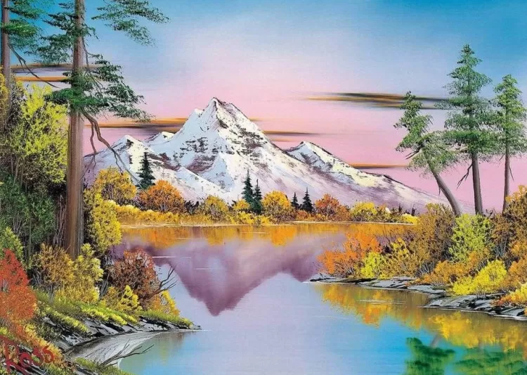 Schmidt Landscape* - Bob Ross - Reflections - 1000 Piece Jigsaw Puzzle