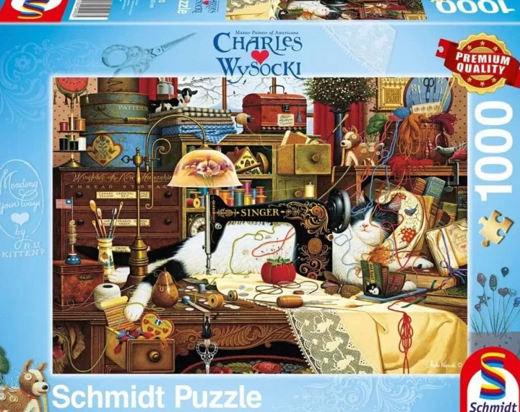 Schmidt Animals & Wildlife* - Charles Wysocki - Maggic The Messmaker - 1000 Piece Jigsaw Puzzle