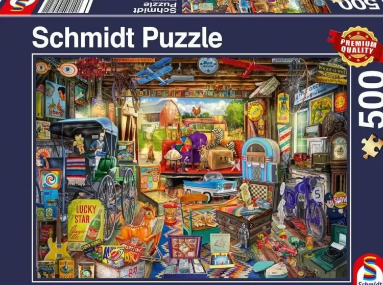 Schmidt Pastimes* - Garage Car Boot Sale - 500 Piece Jigsaw Puzzle