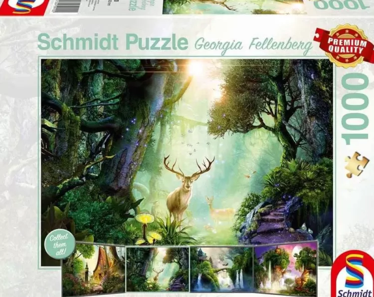 Schmidt Animals & Wildlife* - Georgia Fellenberg - Deer In The Forest - 1000 Piece Jigsaw Puzzle