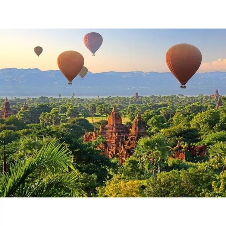 Schmidt Pastimes* - Hot Air Balloons Myanmar - 1000 Piece Jigsaw Puzzle