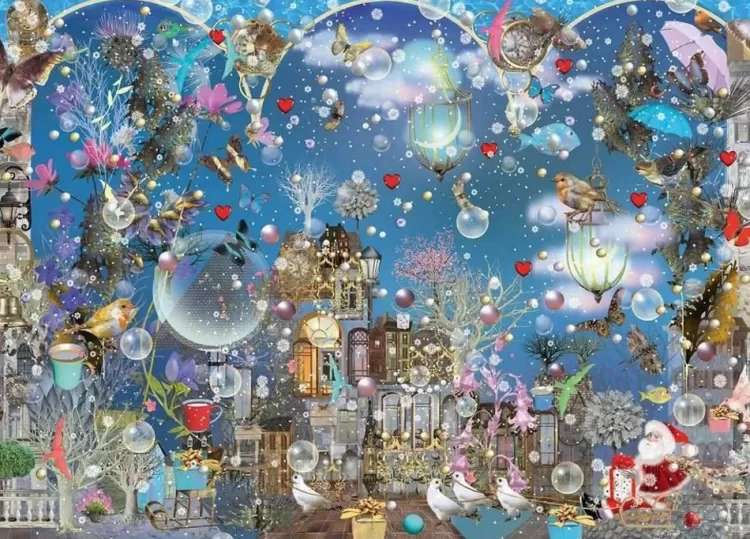 Schmidt Christmas* - Ilona Reny - Blue Sky Of Christmas - 1000 Piece Jigsaw Puzzle