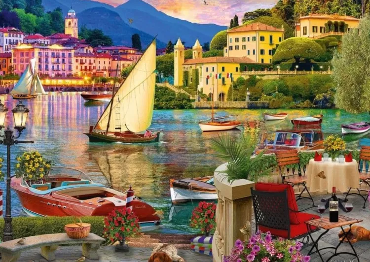 Schmidt Trains & Transport* - Italian Al Fresco - 500 Piece Jigsaw Puzzle