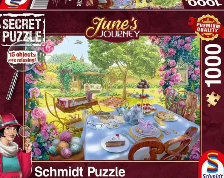 Schmidt Food & Drink* - Junes Journey - Tea In The Garden - 1000 Piece Jigsaw Puzzle