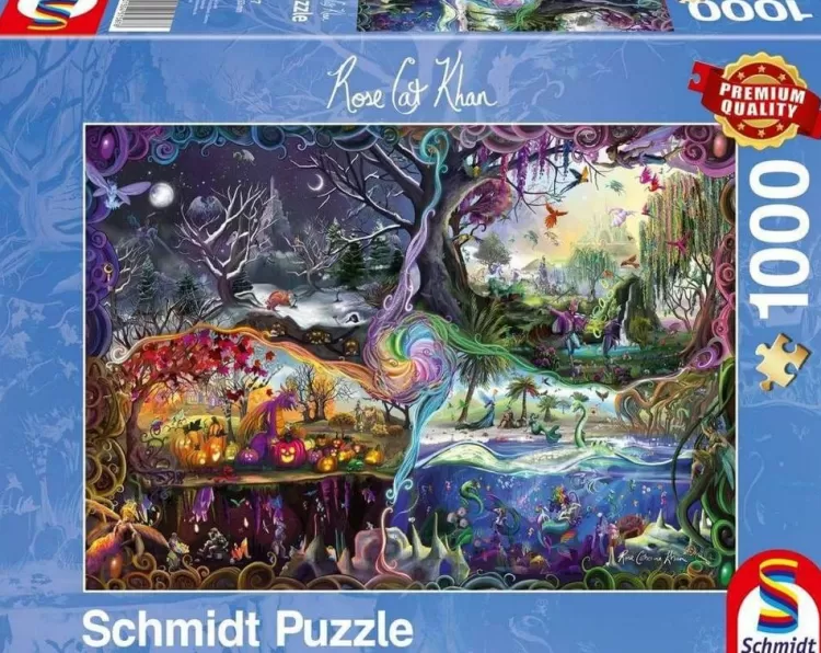 Schmidt Fantasy* - Rose Cat Khan - Portal Of The Four Realms - 1000 Piece Jigsaw Puzzle