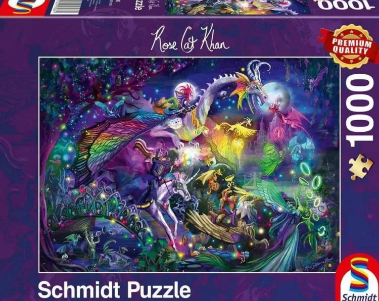 Schmidt Fantasy* - Rose Cat Khan - Summer Night Circus - 1000 Piece Jigsaw Puzzle