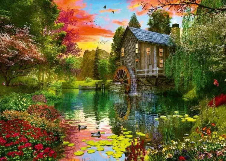 Schmidt Locations & Buildings* - The Watermill - 1000 Piece Jigsaw Puzzle