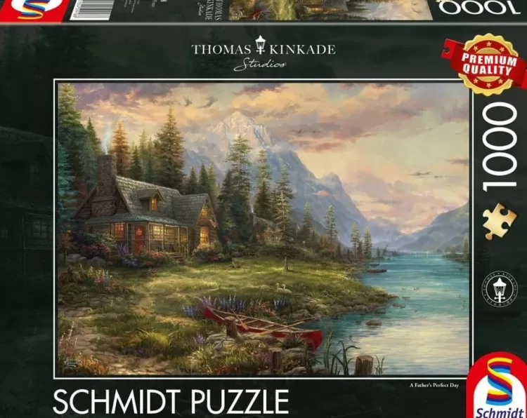 Schmidt Cottages* - Thomas Kinkade - A Fathers Perfect Day - 1000 Piece Jigsaw Puzzle