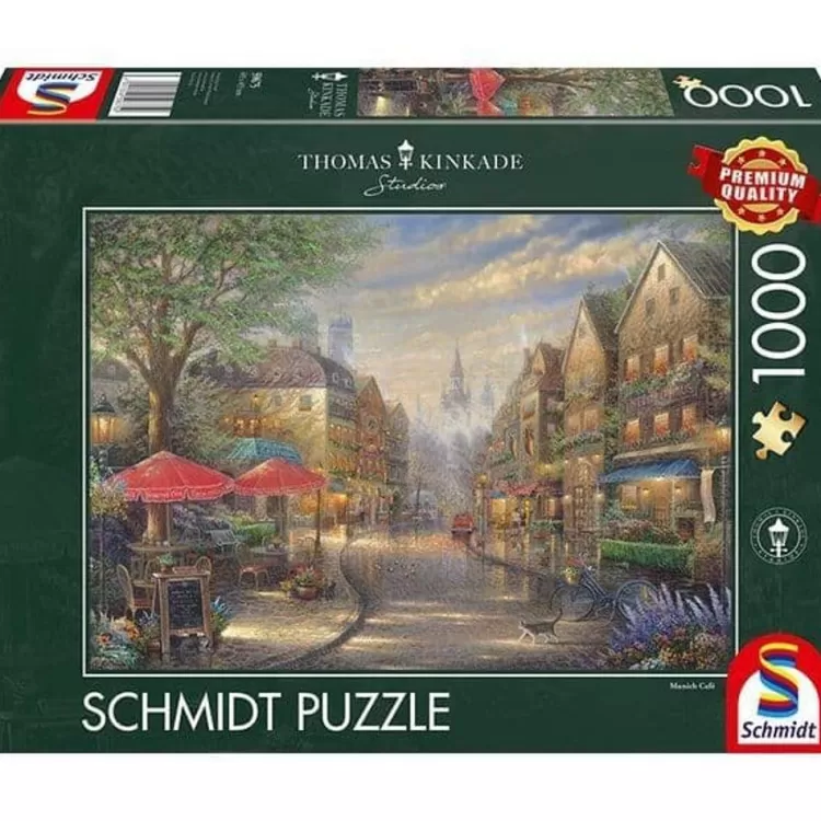 Schmidt Locations & Buildings* - Thomas Kinkade - Cafe In Munich - 1000 Piece Jigsaw Puzzle