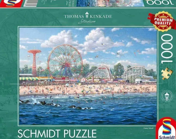 Schmidt Locations & Buildings* - Thomas Kinkade - Coney Island - 1000 Piece Jigsaw Puzzle