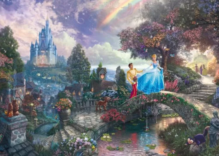 Schmidt Sound & Screen* - Thomas Kinkade - Disney Cinderella - 1000 Piece Jigsaw Puzzle