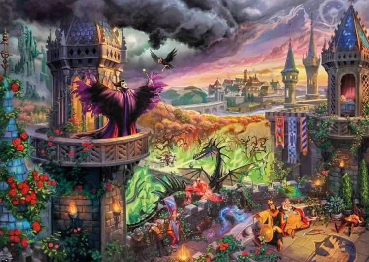 Schmidt Sound & Screen* - Thomas Kinkade - Disney Maleficent - 1000 Piece Jigsaw Puzzle