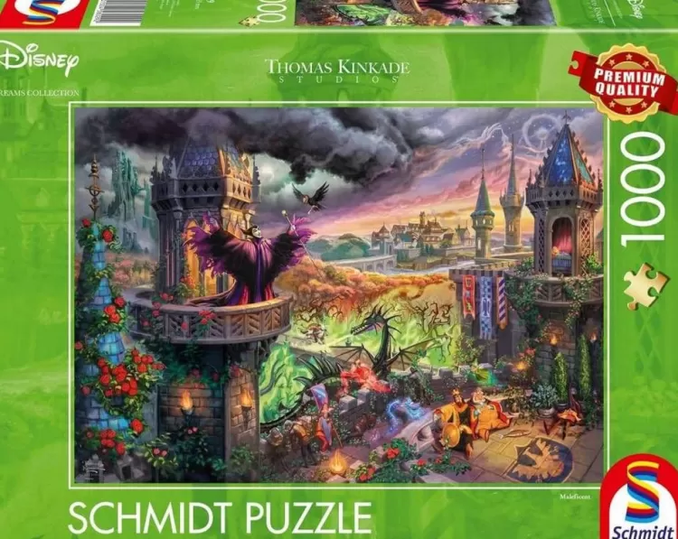 Schmidt Sound & Screen* - Thomas Kinkade - Disney Maleficent - 1000 Piece Jigsaw Puzzle